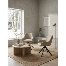 (Greige, Set of 4) GOEURVANT Swivel Dining Chairs