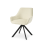 (Ivory, Set of 2) Swivel Dining Chairs with Velvet Fabric, Armrests, Ergonomic Backrests - GOEURVANT 6