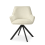 (Ivory, Set of 2) Swivel Dining Chairs with Velvet Fabric, Armrests, Ergonomic Backrests - GOEURVANT 4