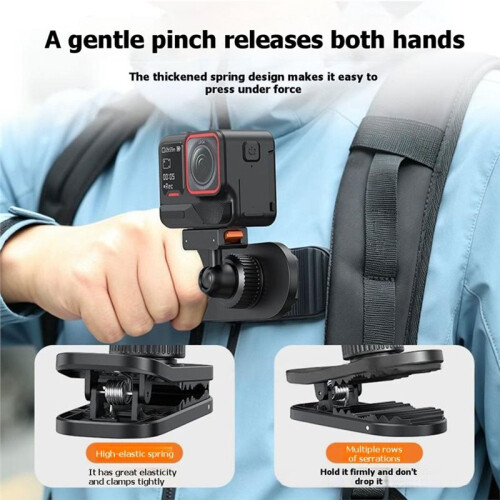 Magnetic Backpack Clip for  X5 X4 Air Ace Pro2 Quick Release Clamp Plate Action Camera Backpack Clip Mount 2