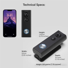 Videocitofono Wireless con Campanello, Audio Bidirezionale, Avviso Istantaneo, Rilevamento Persone, Visione Notturna, Wi-Fi 2.4G