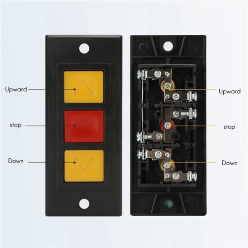 2Pcs Garage Door Opener, for Electric Door Roll  , Mounted Concealed Button 2