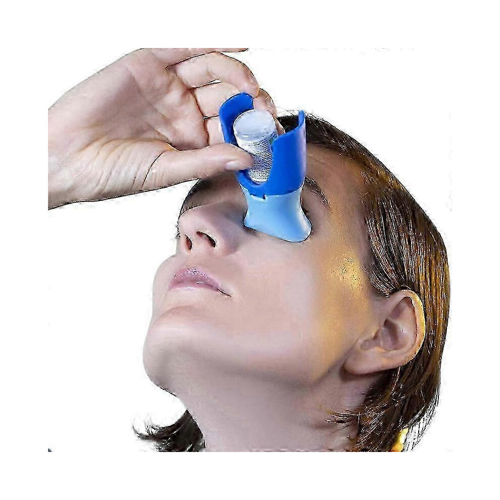 Eyedrop Bottle Dispenser, Portable Eye Drop Applicator, Reusable Eye Drop Guide Aid for Seniors and Elderly, Bottle Holder Tool for Elderly Child