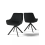 (Black, Set of 2) GOEURVANT Dining Chairs 3