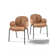 (Orange, Set of 2) GOEURVANT Dining Chairs