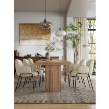 (Beige, Set of 6) GOEURVANT Dining Chairs