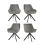 (Light Grey, Set of 4) GOEURVANT Dining Chairs 3