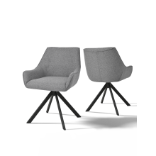 (Dove Grey, Set of 2) GOEURVANT Dining Chairs
