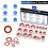 85PCS A/C O-Ring Assortment Kit, 6 Size Air Conditioning System Compressor Port Gasket Repairs 4
