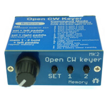Offener CW-Keyer MK2 mit AluminiumgehäUse CW-Keyer MK2 KIT CW-Geschwindigkeit Einstellbar Von 1 Bis 999 WPM