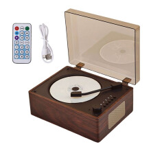 -Luidspreker CD-Speler Compatibel met 5.1 Albumspeler Tray-Loaded CD-Speler Walnoot