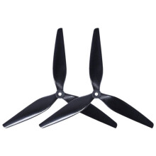 1Pairs 9X4X3 Propeller 9inch 3 Bladen CCW+CW Propeller X8 Paddle Zwarte Propeller voor FPV Drone