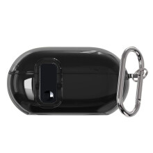 Slotgesphoes voor Solo Buds Transparante Gegalvaniseerde Knopbescherming Zachte Hoes voor Solo Buds Cover,A