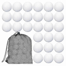 100Pcs Golf Practice Balls Biodegradable Practice Golf Balls with Carry Bag - 100 Count Hollow Core for Training