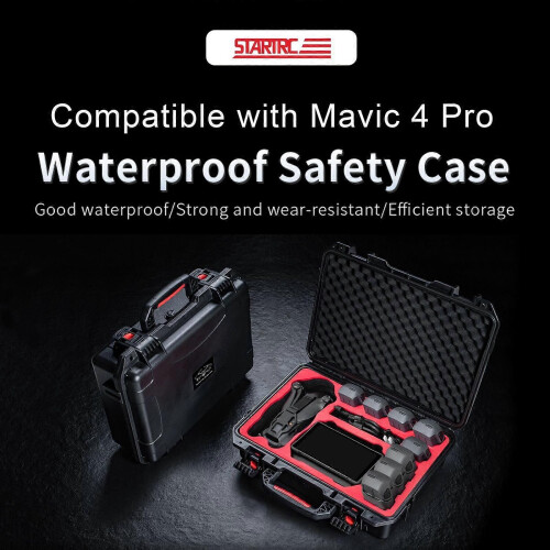 Waterproof ABS Suitcase Storage Box for DJI Mavic 4 Pro Black 2