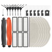 For Mova S20 Ultra Vacuum Accessories Main Roller Side Brush Hepa Filter Mop Cloth Dust Bag Accessories(27pcs)
