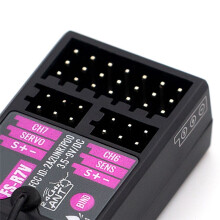 Receptor FS-R7V 7CH 2.4G com Saída PPM/IBUS para Carro e  de Controle Remoto