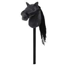 70cm Horse Stick Toy Plush Soft Comfortable Horse Head Toy With Sound Function For Kids Toddlers Gift Black