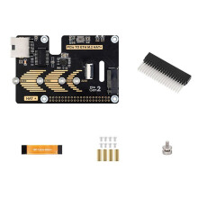 Micro-Snow Berry Pi 5 PCLE zu Gigabit Ethernet /M.2 Transfer Board HAT+Standard Antioxidant Sinking Gold