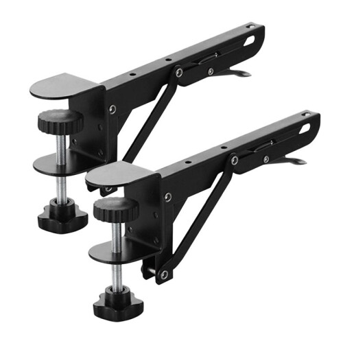 2 Pièces Support Pliable Clavier D'Ordinateur Support D'Extension de Bureau Support de Bras de Clavier Support de Bureau Pliant pour Moniteur