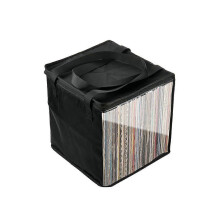 Vinyl Record Carrying Bag,Collapsible Dustproof Vinyl Record Storage Bag,Album Travel Handles,for with Case Storage Lids and