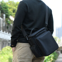 TXEsign Travel Carrying Microphone Case 6 Slots Microphone Bag Mic Carrying Case with Handle Strap and Shoulder Strap