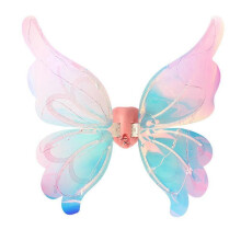 (1pcs, Pink) Halloween Children Electric Butterfly Wings Elf Wings Costume Magic Led Bats Wing Cosplay Dress