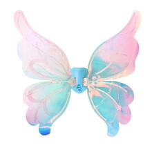 (1pcs, Blue) Halloween Children Electric Butterfly Wings Elf Wings Costume Magic Led Bats Wing Cosplay Dress