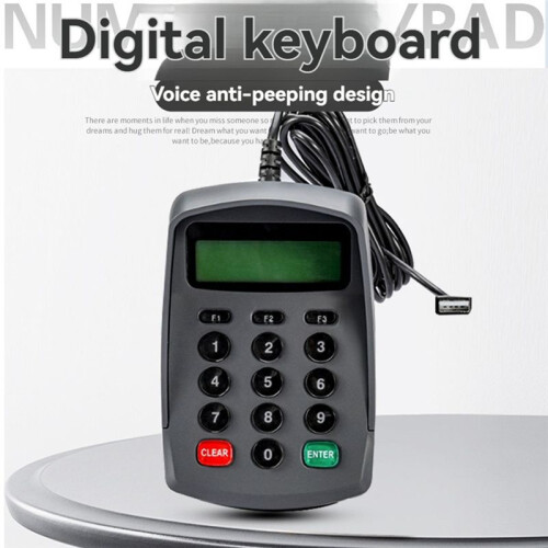 USB Numeric Password Keypad Programmable Encryption Pin Pad for POS Payment Systems Secure Digital Entry Device 2
