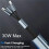3 in 1 Fast Charging Cable, Retractable Car Charger, Foldable Super Fast Charging Cable for /Android/Tablet Gray 3