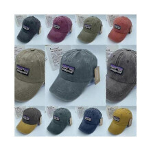 (dark blue) 2024 Washed Patagonia Baseball Cap Casual Sunscreen High Quality