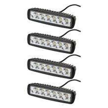 18W LED Work Light with 6000K White Light, IP67 Waterproof, for Cars and Work Environments, Plastic Aluminum Material