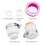 Leyfeng faucet aerator adapter set rubber 5 pcs 2