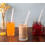 Plastic Drinking Straws Clear 0.43 Inch 100 Pcs 6