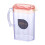 Clear Plastic Water Pitcher with Lid and Scale 0.5 Gallon 6