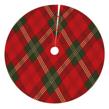 Christmas Tree Skirt Plaid 36 Inch