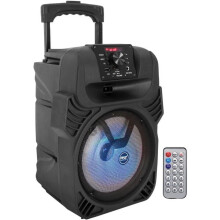 Pyle PPHP844B400W bærbar Bluetooth-høyttaler med LED-festlys og fjernkontroll