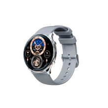 Smartwatch met scherm voor mannen en vrouwen, G37 smartwatch met roestvrijstalen band en Bluetooth voor bellen, smartwatch