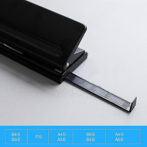 6-hole punch for A5 planner refill pages with positioning 1