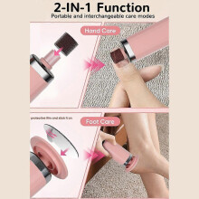 (1set, golden rose) Electric Foot File, Callus Remover, Dead Skin Exfoliator, Automatic Foot Care Tool