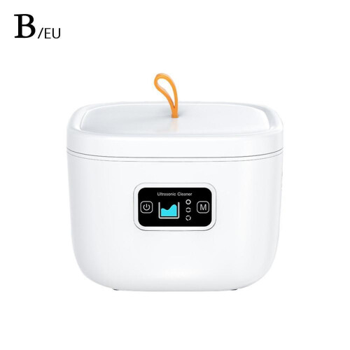 (white EU Plug) Ultrasonic Cleaner for Home Use UV Automatic Cleaning Machine