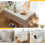 Cotton Linen Tablecloth Rectangular 70x180cm Light Gray 8