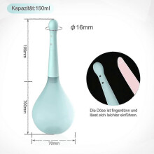 (blue) Douche Bottle For Colon Cleansing Detox And Constipation, Anal Enema Bulb, Reusable Vaginal Cleaner Kit For Men Women