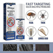 (4pcs) Pubic Lice Antibacterial Spray Removal Lice Eggs And Scalp Anti-itch