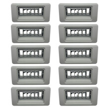 10X Takluftkonditioneringsventil A/C PanelkåPa MR360996/MR360997 för Pajero V93 V97 Montero V95 V98 V87 Grå