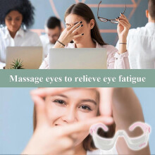 (onesize, pink) Eye Massage Instrument Electric Heating Massage Eye Protection Instrument Micro-current eye beauty care Beauty Eye Instrument