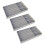 Grey Jewelry Showcase Tray for Storage 3Pcs Organizer Display Set 1