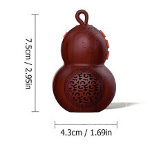 Wooden Mini Bluetooth Speaker, Unique Wood Gourd Speaker Cute Wireless Speakers supports TF card for Party Office Desk Home Bedroom Kitchen