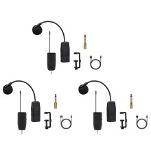 3X Violin Wireless Microphone Musical Instrument Microphone Stage Performance Audio Receiver and Transmitter Short Clip
