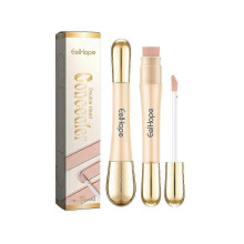 New model Eelhope Double-Headed Stick Concealer (Brighten Skin) Clear Face Repair Stick Concealer Lifting Brighten Skin Waterproof Sweat-Proof Three-D